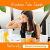 Brijbooti Krishna Tulsi Samen zum Essen (100 Gr) - Shyama Tulsi - Schwarze Samen - Tulsi Samen | FSSAI, GMP, ISO Zertifiziert