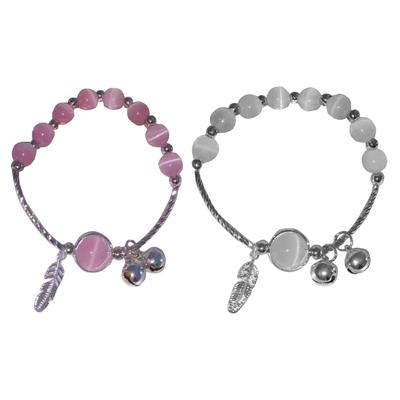 Elegante Katzenaugen-Stile Glockenarmband mit einzigartigem glänzendem Finish für Paare und Freunde Tragbar für modebewusste Frauen
