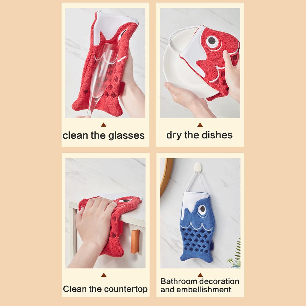 Japanese Carp Hand Towels for Bathroom and Kitchen Soft Wipe Hand Towel Absorbent Towels for Quick Drying