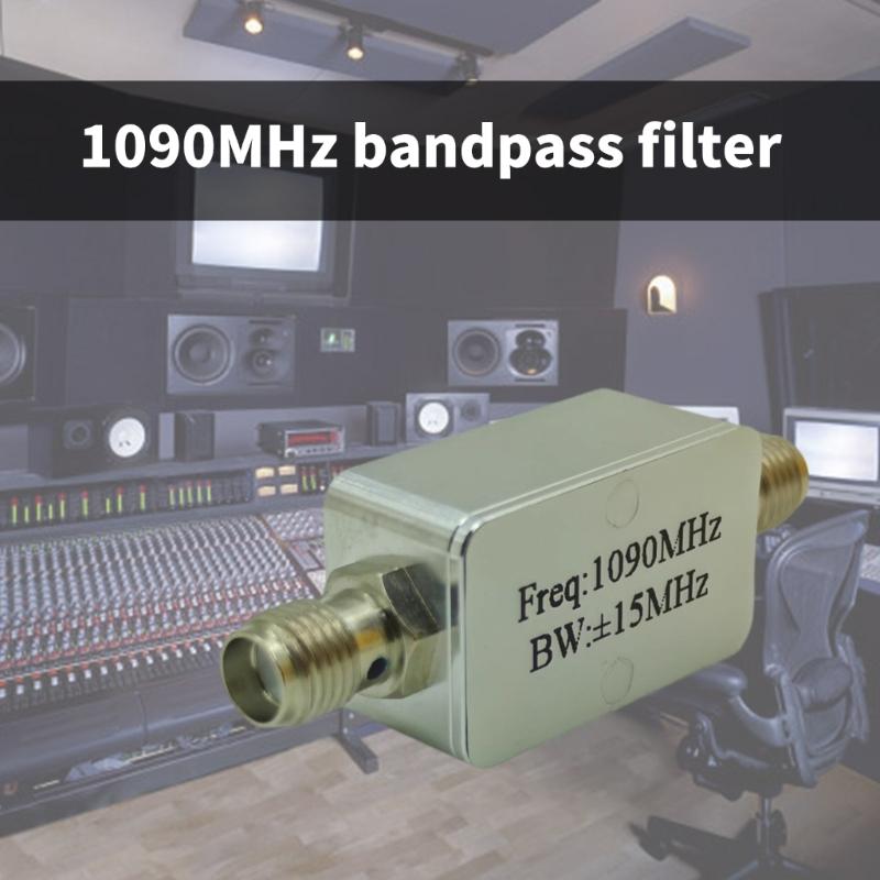 SMA Thread Connector 416MHZ/1090MHZ Bandpass Filter with Aluminum Shell Band Pass Filter for Low Pass High Pass Filter