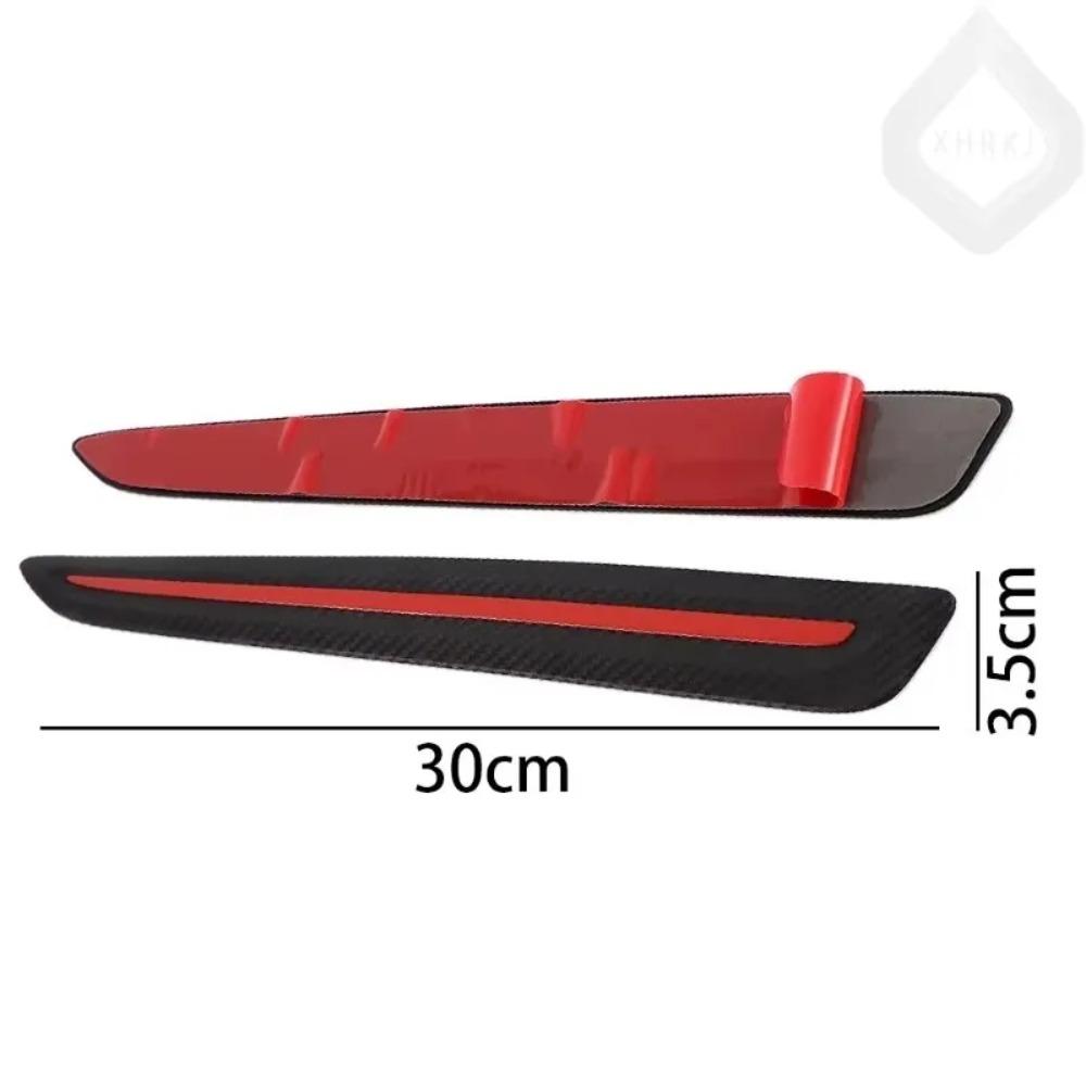HotNEWS Anti-scratch Stickers Auto-protect Front And Rear Trim Strips 2 Pieces Car Carbon Fiber Style Bumper Corner Protectors