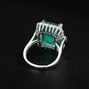 2026 Jewelry Exquisite Accessories Retro Zircon Inlaid Princess Square Main Stone Adjustment Finger