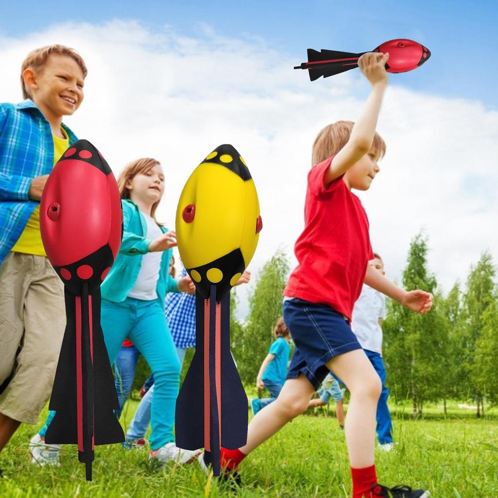 Classic Long Distance Foam Ball Whistle Ball Flight Optimization Tail Hand Grip Indoor Outdoor Fun