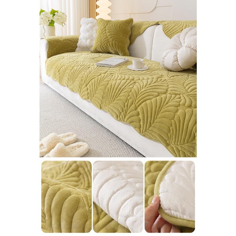 

Подушка для дивана из молочного волокна, утолщенная флисовая подушка, зимний противоскользящий кожаный чехол для дивана, универсальное полотенце 70*70cm