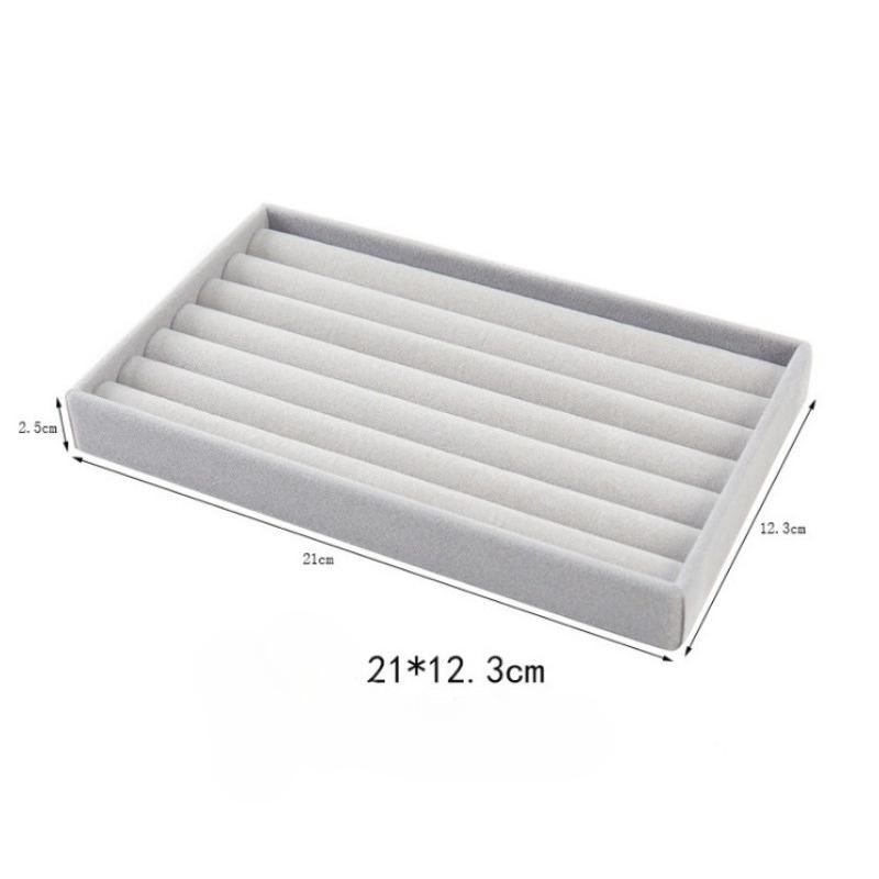 Single-layer Flannel Window-opening Acrylic Jewelry Storage Box, Ring, Earrings, Stud Earrings, Jewelry Finishing and Display Box.