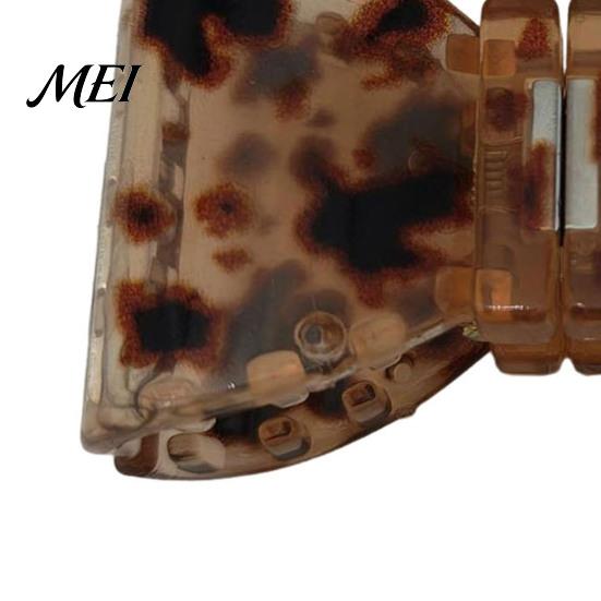 Daily Commute Hair Clip Magnetic Clip, Transparent Anti-Slip Tooth Design Half-tied Pin, Accessory for Medium Long Tortoise Shell