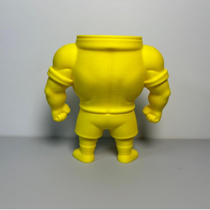 3D Printed Muscular Hunk Pen Holder - Creative, Funny Desktop Accent Ornament
