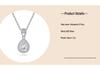 Versatile Moissanite 0.8 Carat Teardrop Necklace, 5x7mm Clavicle Chain, S925 Sterling Silver with 18K Gold Plating