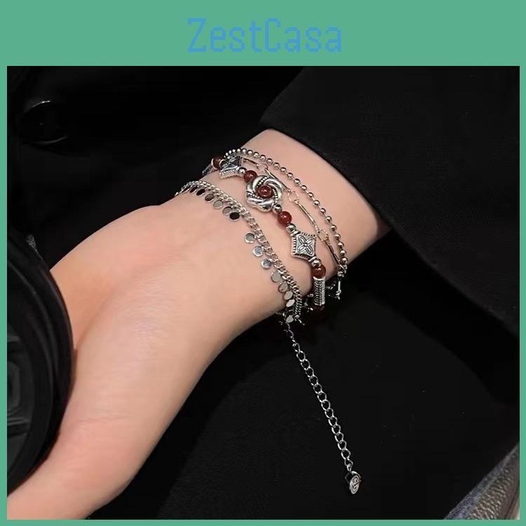 Alloy Stylish Artistic Bracelet With Ethnic Geometric Design For Gifts Travel