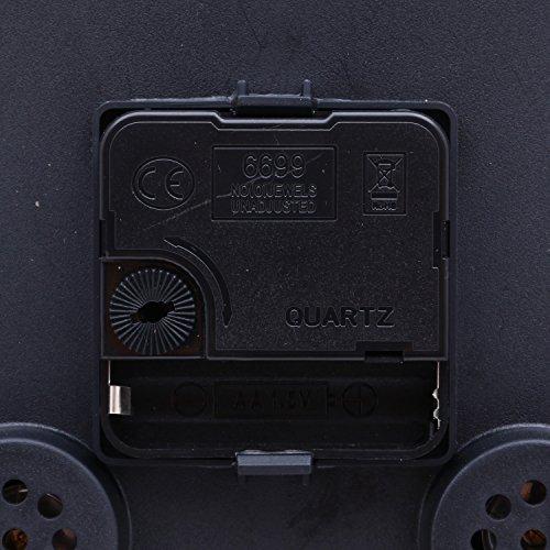 Fuji Boeki Wall Clock Diameter 25.4cm Black with Temperature and Hygrometer Sweep Continuous Second Hand Silent Bezel 26333