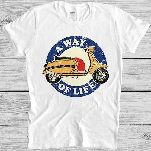 Scooter A Way Of Life MOD Moped Motorcycle Biker Top Meme Gift Tee T Shirt M1161 M