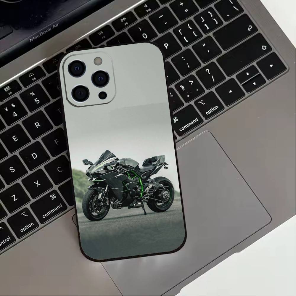 Super Speeding Motorcycle Phone Case  For iPhone17,16,15,14,13,12,11 Plus,Pro Max Soft Black Cover