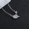 Chic Globe Charm Clavicle Necklace - Popular European & American Style for Women