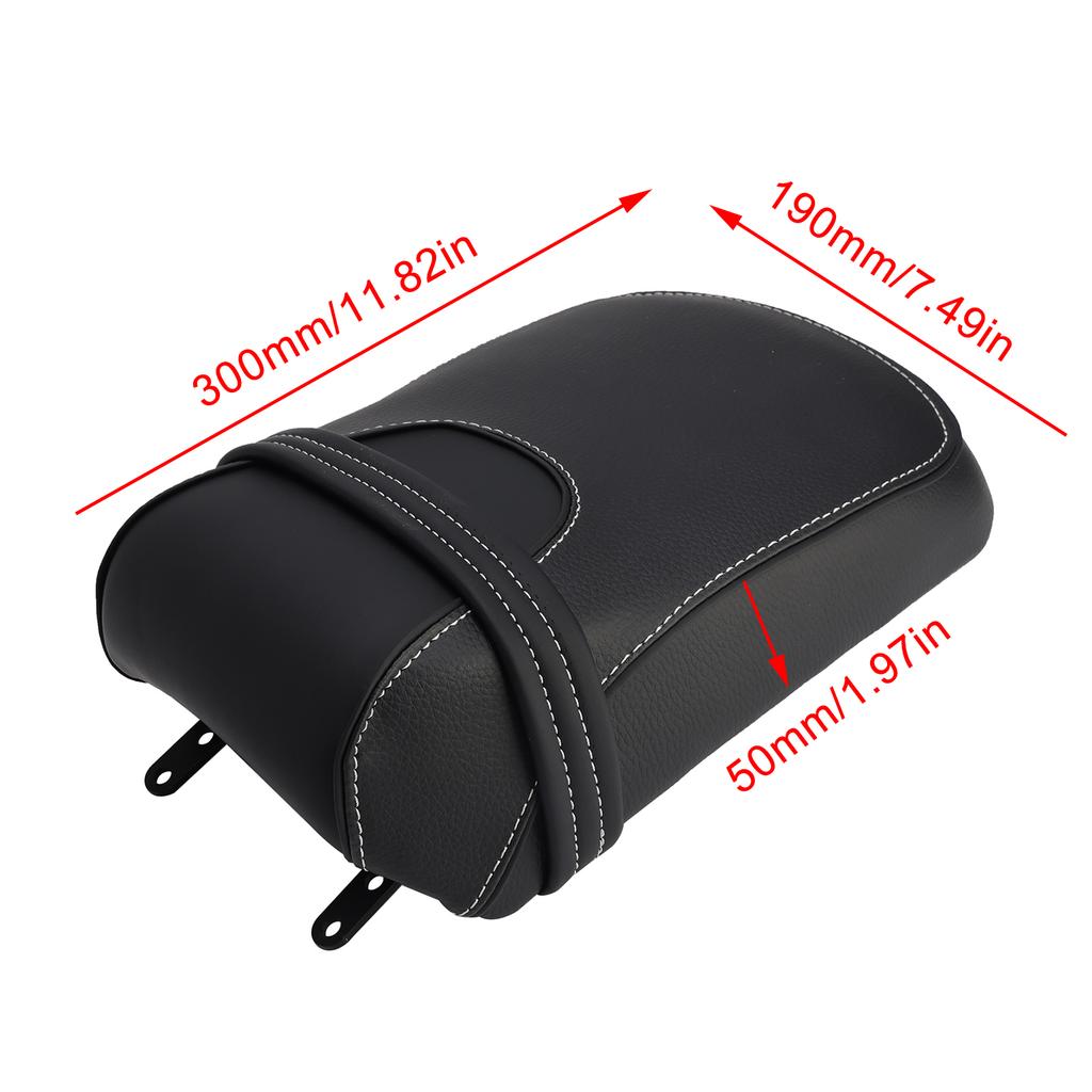 Rear Seat Passenger Cushion Flat Black Fit For Indian Super Scout Sixty Bobber