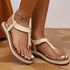 Women's Sandals  New Flat Heels Sandals For Summer Shoes Woman Flip Flops Soft Bottom Beach Summer Footwear Sandalias Mujer