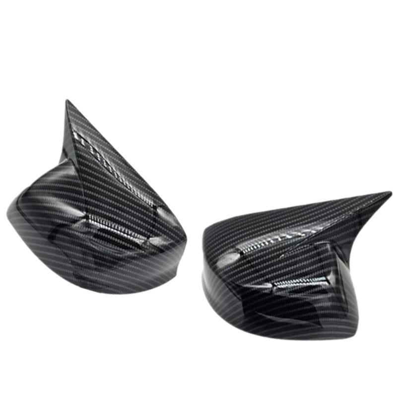 Left/Right For Honda Civic 9th 2012-2015 Rearview Side Mirror Cover Cap Carbon Fiber Look Finish(n version)