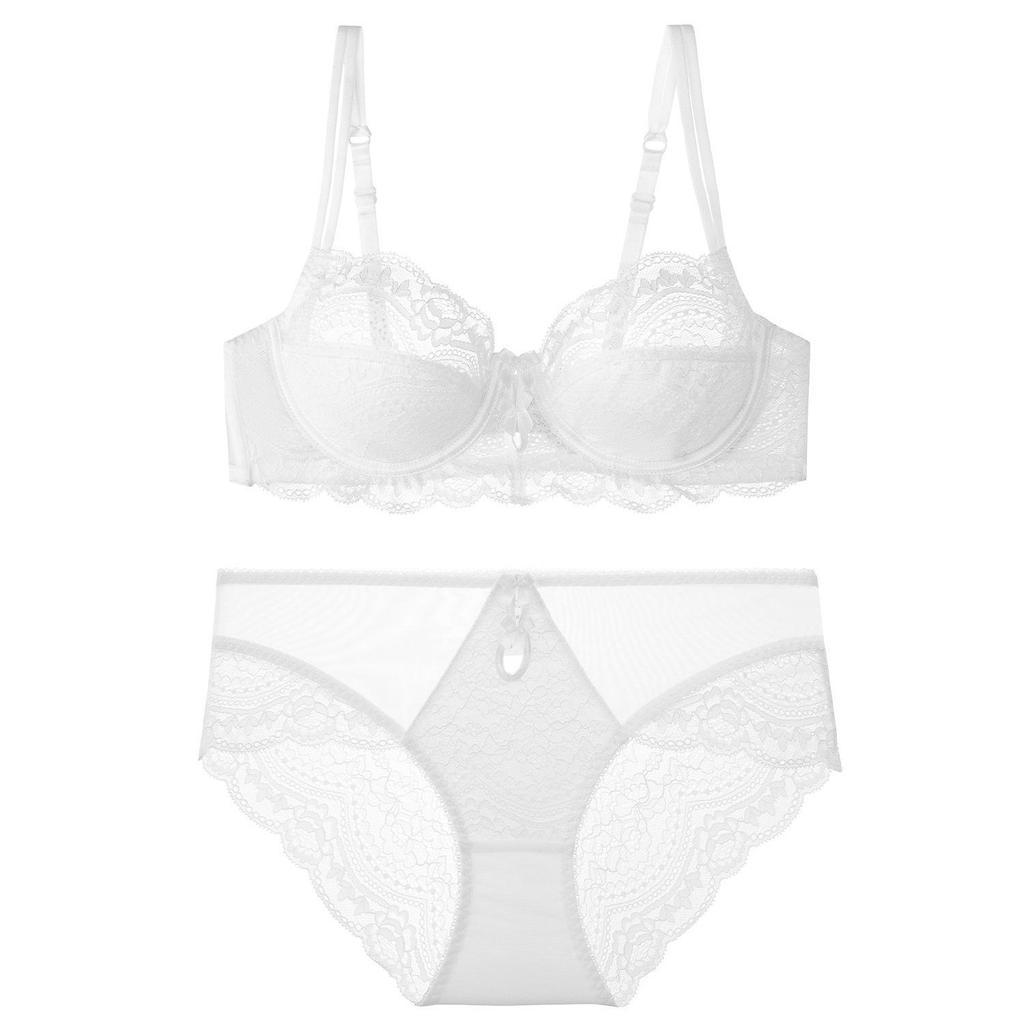 European & American Sexy Zodiac Lace Bra - Ultra-Thin, Red, for Big Busts & Petite Sizes