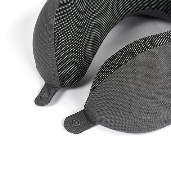 Yousheng Kapuzenförmiges U-förmiges Kissen 360-Grad-Nackenstütze Sichtschutzhaube blockiert Licht Reisekissen mit abnehmbarem Bezug mit Reißverschluss