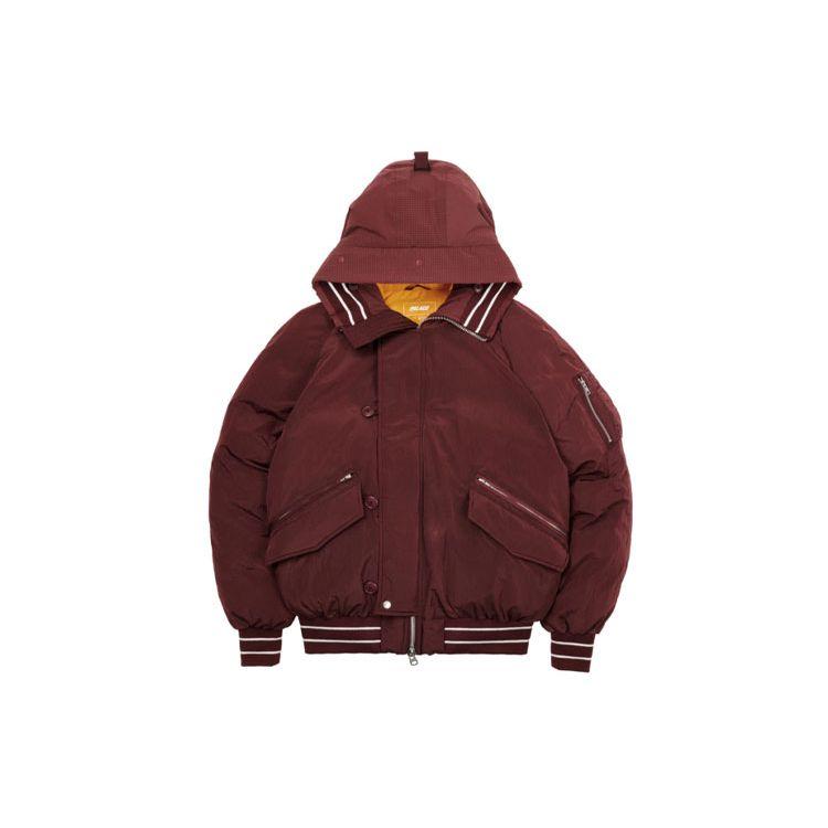 Palace Ultimo Series P-2B Short Parka Unisex Jacket Burgundy P21JK024