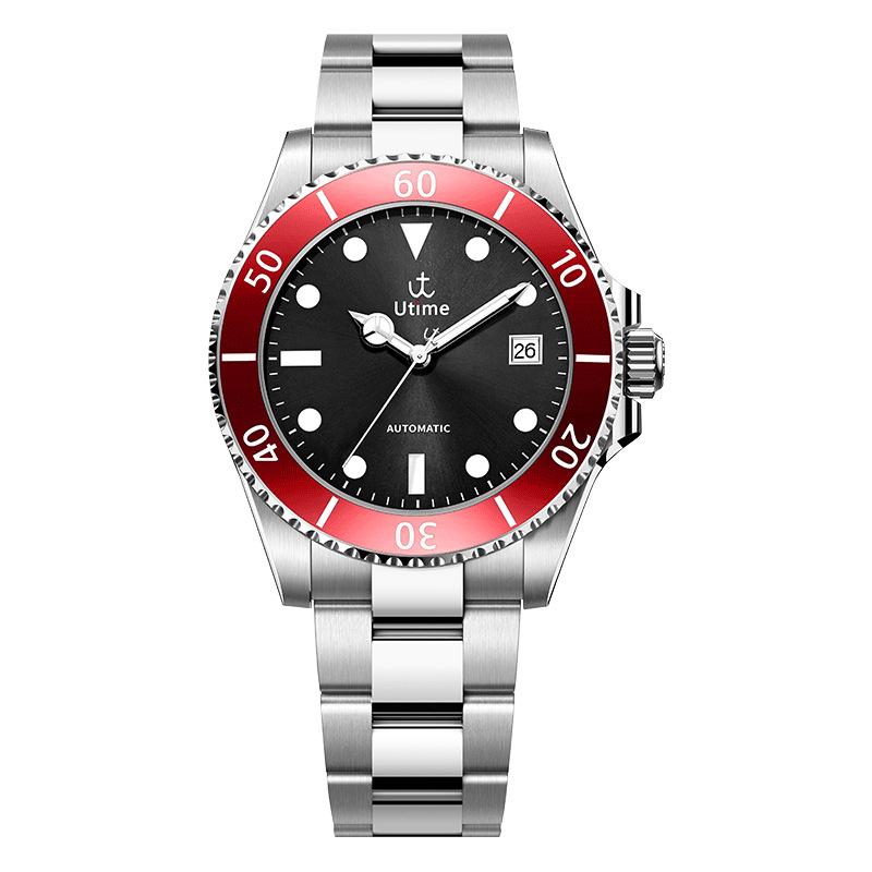 Utime High-End Uhren Mechanische Herren Wasserdichte Uhren Uhren Massivstahlband Uhren