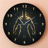 Round Wall Clock Gym 30cm Modern Simple Mute Decorative Hanging for Living Rooms