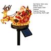 Warm White Festive Garden Lamps Santa And Reindeer Sleigh Solar Stake Light LED Christmas Pathway Holiday Landscaping Lighting Lamp Powered Outdoor