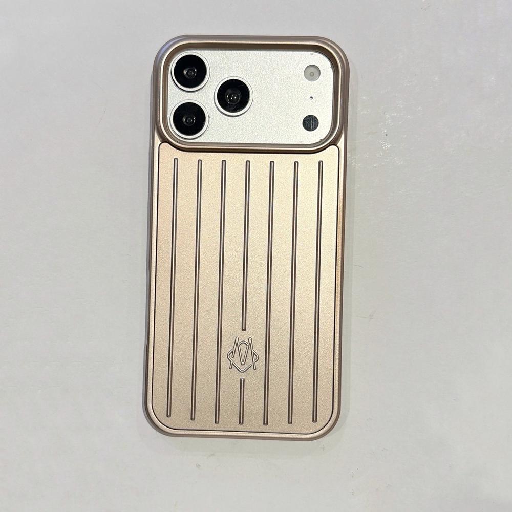 Luxury Aluminum Alloy Luggage Phone Case for IPhone18 Pro Max 17 16 15 14 13 for Rimowa Shockproof Anti Scratch Full Edge Protective Cover