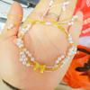 Vietnam Gold Princess Exile Pearl Bracelet - Copper Gold-Plated Women's Jewelry