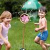 22" H Garden Sprinkler Aluminum Alloy Flower Shape Sprinkler with Spike Motion Activated