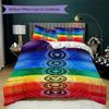 1PC Chakras Theme Bedding Quilt Set Quilt Cover Pillowcase Home Decoration Birthday Gift (1 * Duvet Cover + 2 * Pillowcase, Without core)A12
