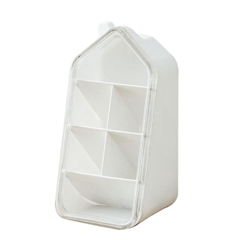 

Obliqued Pen Holder With Drawer Desk Pencil Organizers Storage Box Art Supply Organizers Marker Holder Makeup Organizers S