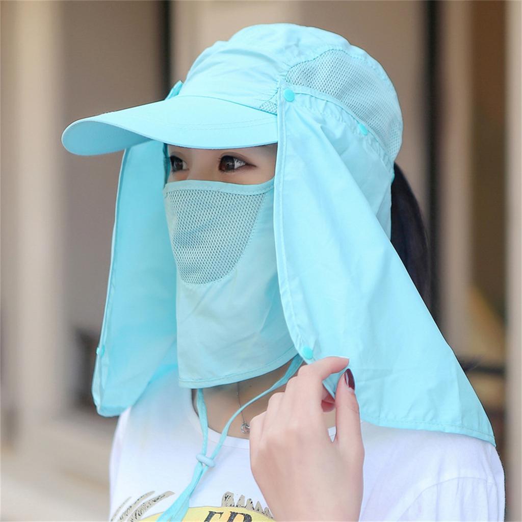 Men's and Women's Anti-dust and Mosquito Curtain Baseball Cap Women's Sun Protection Hiking Hat Casual Duckbill Cap