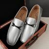 Men Summer Casual Loafers Breathable Comfortable SlipOn Fashion Mens Handmade Slip Shoes Leather Outdoor Driving