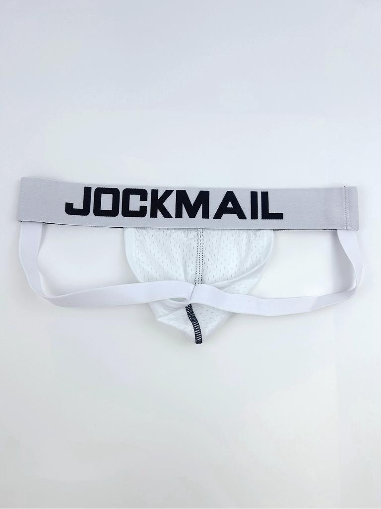 Jockstraps JOCKMAIL Fashion Low Waist Men's Thong Underwear Mesh Breathable Sexy Jockstraps Halo Sports Daily Casual Man G-string Underpnats