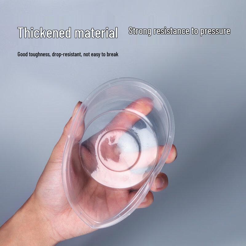 HUIHUADU Thickened Disposable Round Plastic Takeout Containers