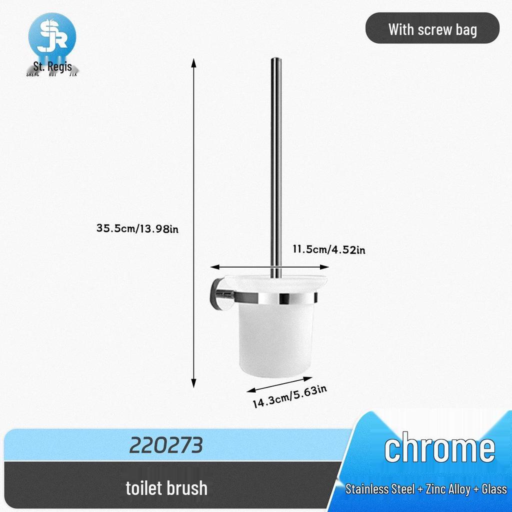 Stainless Steel Bathroom Towel Rack & Hanger Set