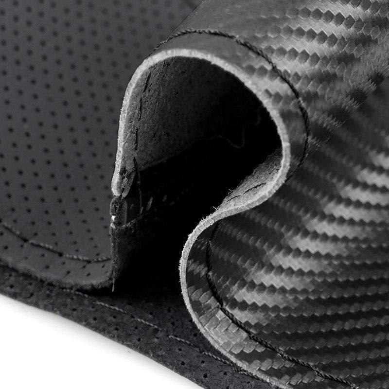 Carbon + Perforated Leather Car Steering Wheel Cover Trim For VW Golf 7 MK7 Passat B8 Polo Tiguan Touran Jetta Crafter Sharan