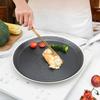 Pan For Pancakes Stainless Steel Grill Cooker Non-Stick Flat Frying Pan For Egg Cooking Outdoor Barbecue Stove Cooktop Kitchen