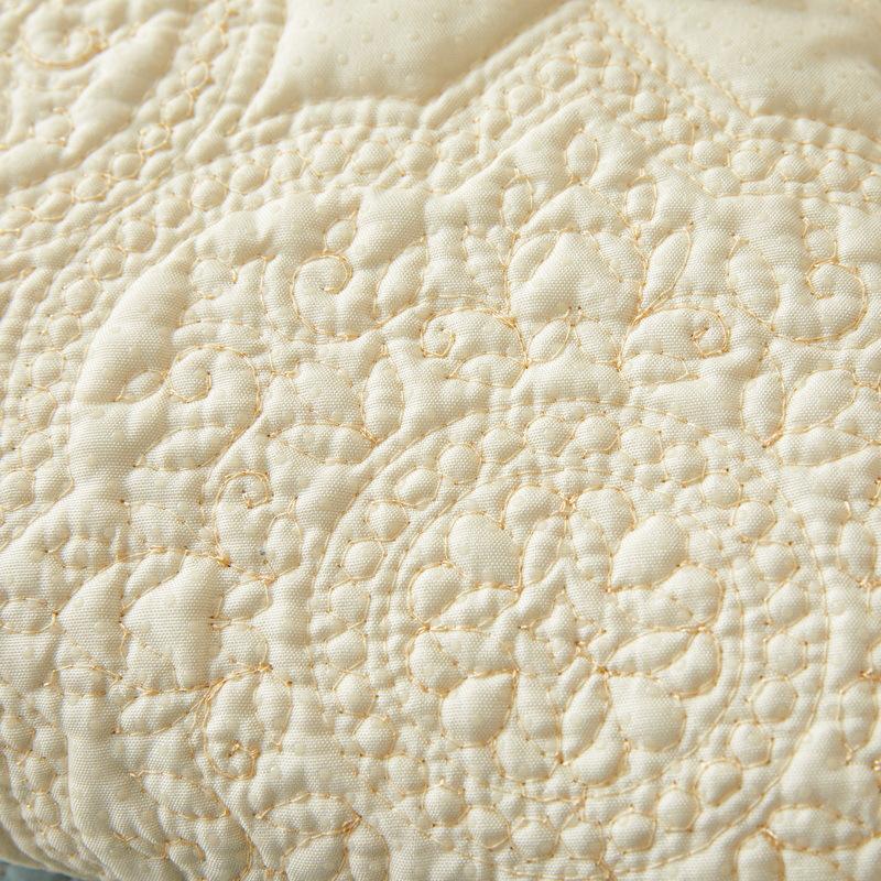 Pure Cotton Sofa Cushion for All Seasons, New Non-slip Cotton Fabric Light Luxury High-end Straight Leather Seat Cushion