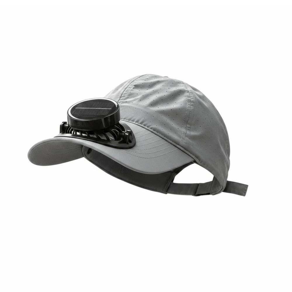 

Portable Solar Powered Fan Baseball Cap Adjustable Solid Color Rechargeable Fan Hat Lightweight Breathable for 3.7V/300mAh