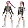 Kpop Kids Girls Hunters Rumi Mira Zoey Cosplay Costume Anime Hunters Carnival Costume Wig Suit Halloween Costume for Child