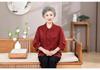 Elegant Silk Seven-Sleeve Summer Shirt for Moms: Chic Chinese Style for Middle-Aged and Elderly Women