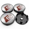 4Pc 56mm 60mm Car Wheel Center Cap Stickers Hub Covers Badge Decal Accessories For Audi Sline A1 A2 A3 A4 A4L A5 RS RS3 RS4 RS6
