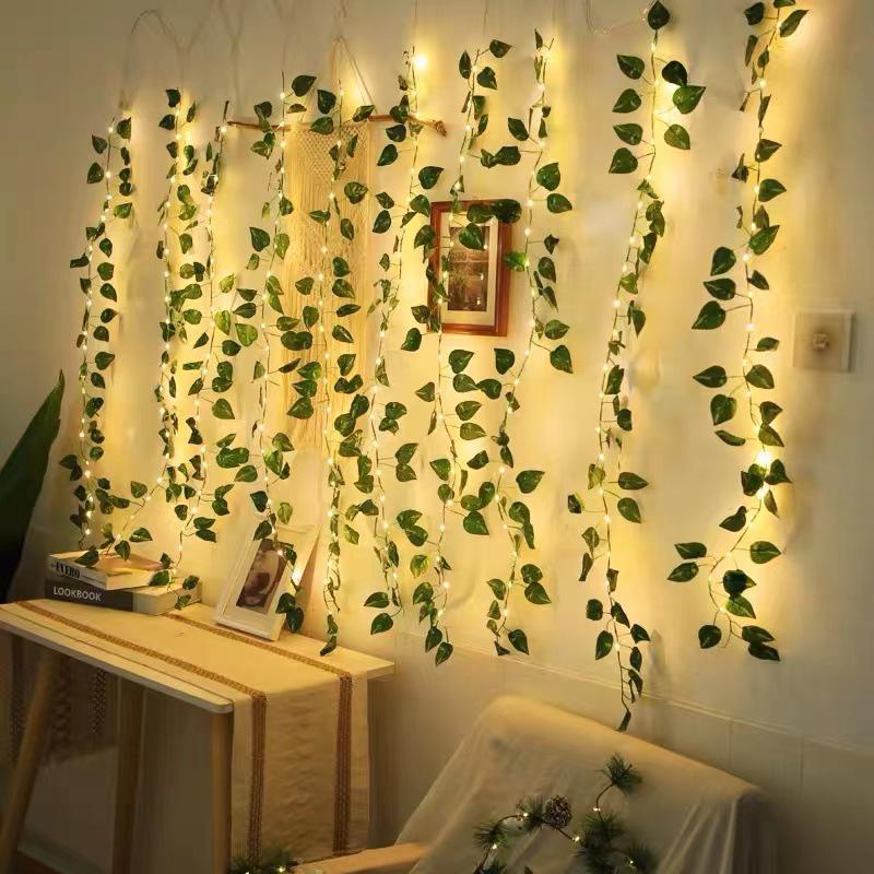 LED Pothos String Lights: Greenery Light Strip for Bedroom & Table Decoration