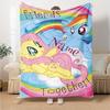 Little Pony (11) Personalized Text Blanket Multi-purpose Customizable Blanket Durable Comfort Perfect for Office Office Chair Livingroom Picnics