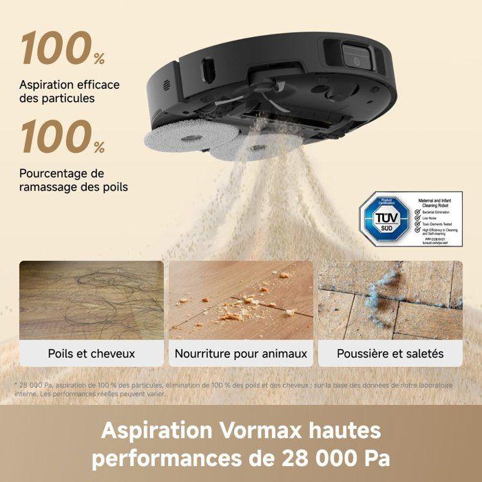 DREAME L50 Ultra AE - Saug-Wisch-Roboter - 28.000 Pa - Hochtemperatur-Wischmopp-Reinigung - Randreinigung