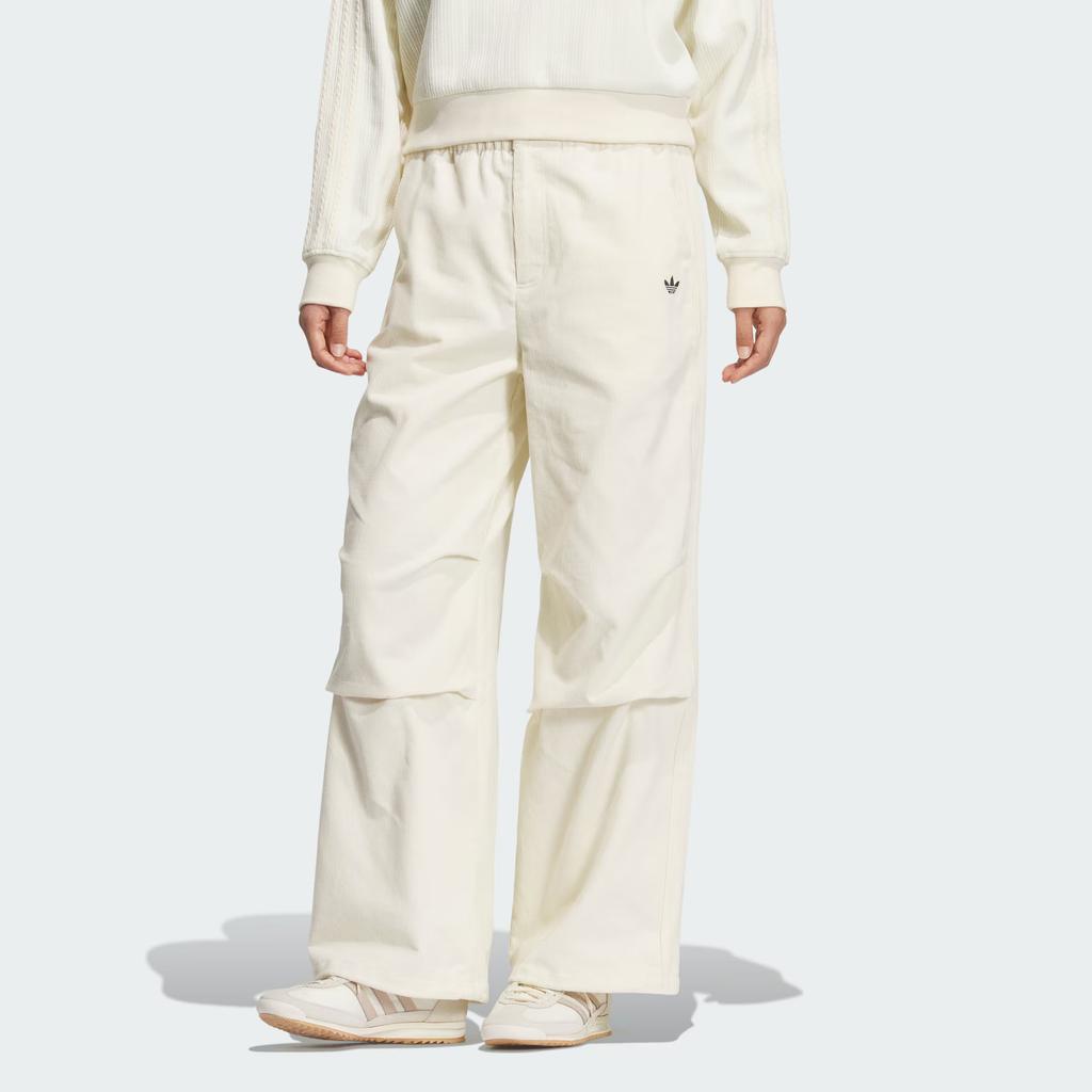 Adidas Originals FW25 Street Logo Stripe Loose Fit Casual Pants Women Bottoms KS5958