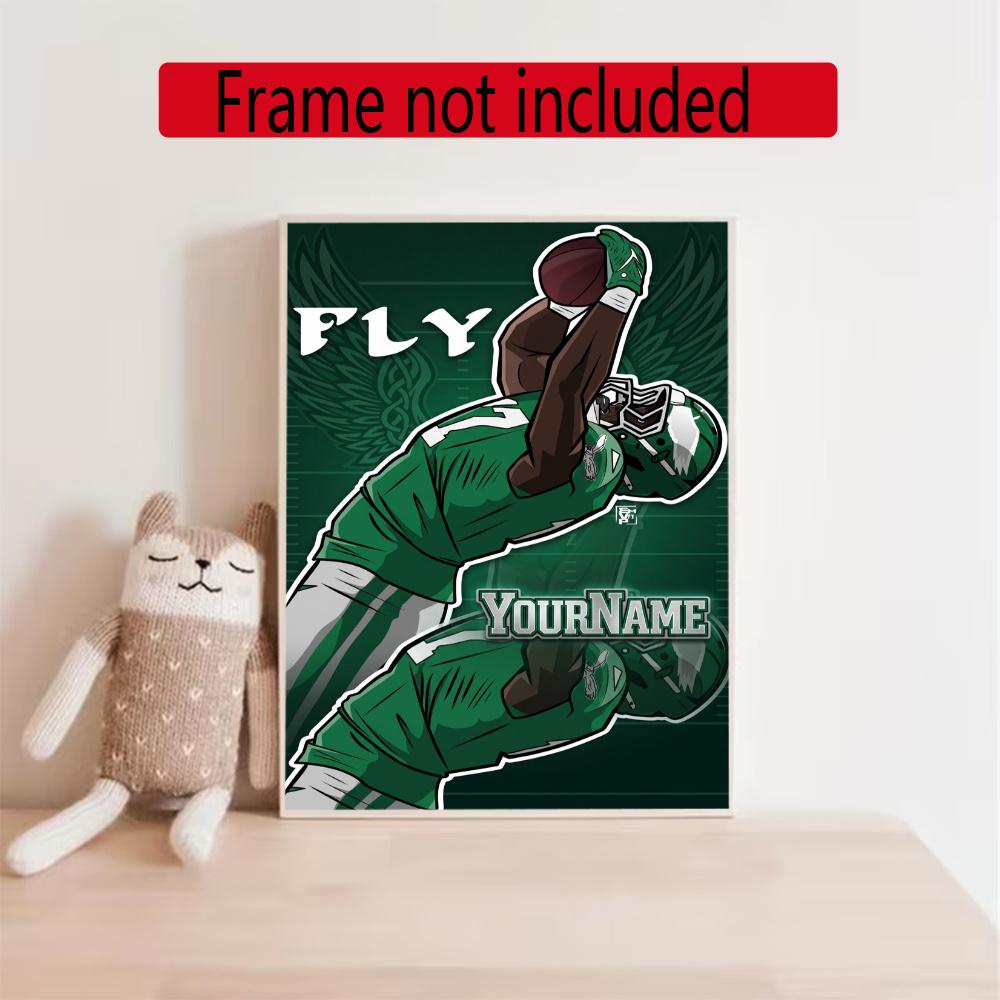 Philadelphia Eagles Personalized Name Diamond Paintings Mosaic Wall Round Diamond Art Painting Kits Embroidery Crystal Accessories Frameless
