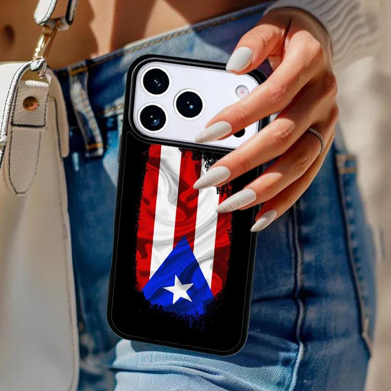 Puerto Rican Flag Phone Case For iPhone 17 Air 14 15 13 12 Max Cover For Apple 16e 11 Pro Max Plus Coque