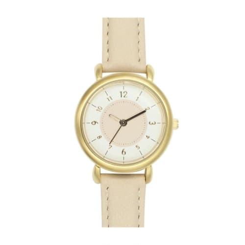 

Follow TRAVEL SERIES 10 ATM Water Resistant Matte Watch H01623S-1 BE Women s Beige